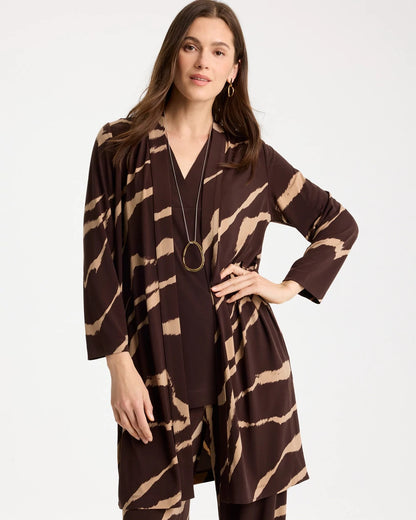Chico's Travelers™ Knit Animal Print Duster Cardigan