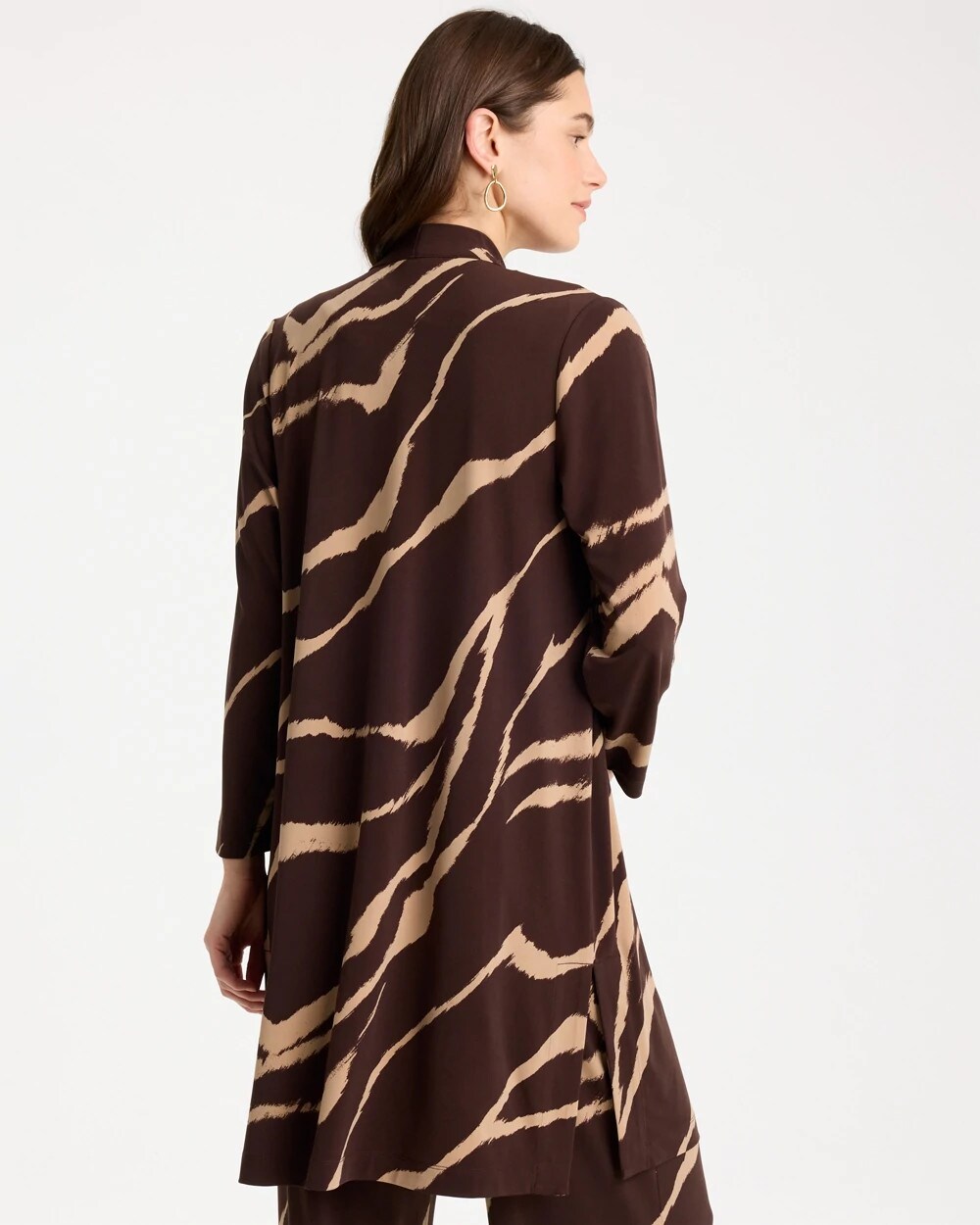Chico's Travelers™ Knit Animal Print Duster Cardigan