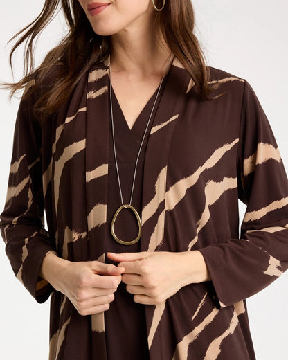 Chico's Travelers™ Knit Animal Print Duster Cardigan
