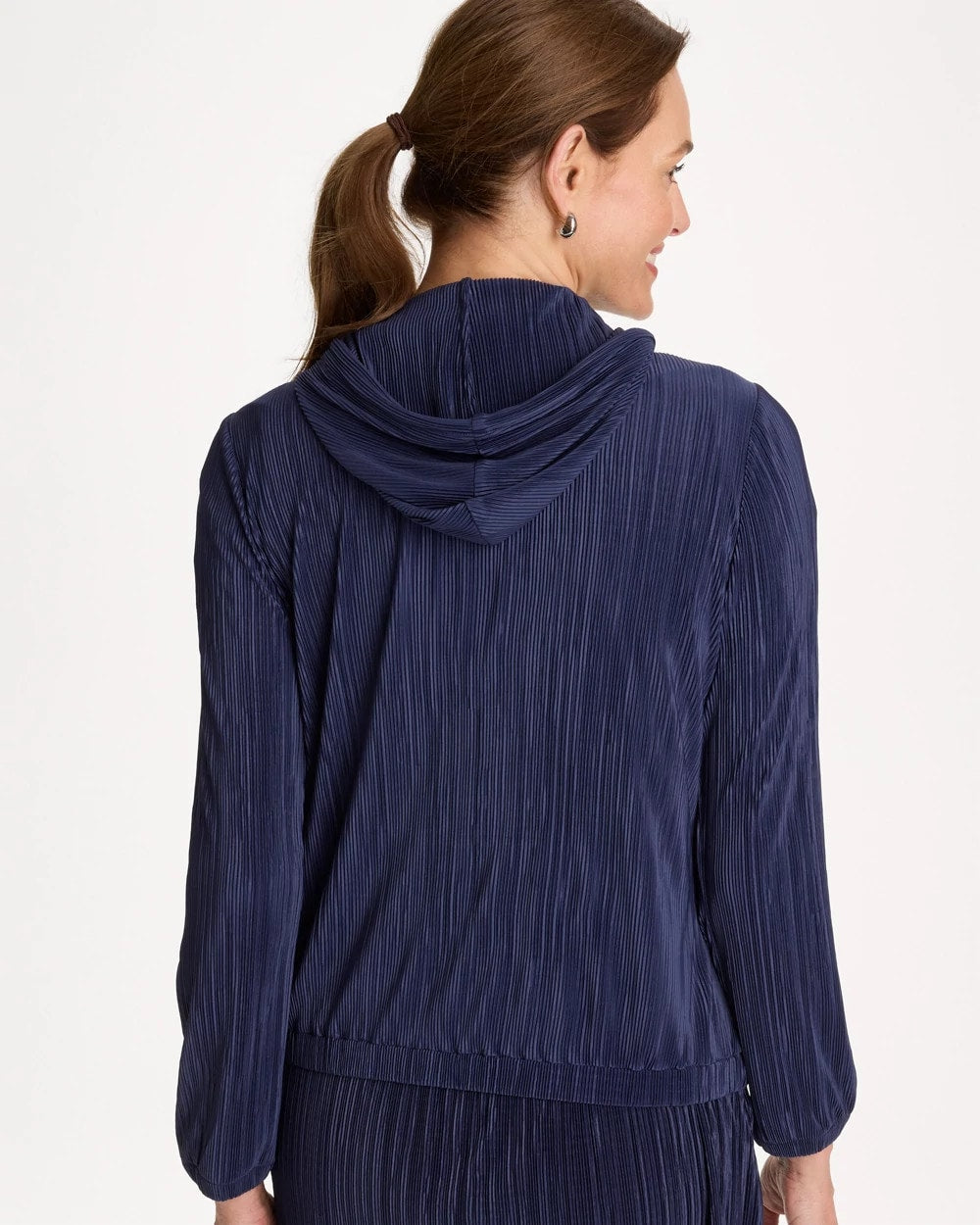 Chico's Zenergy® Micro Plisse Hooded Jacket