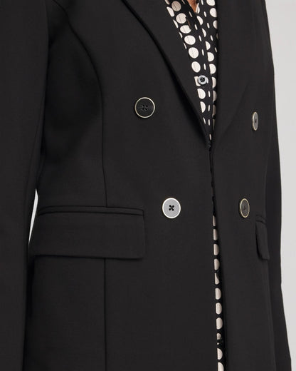 Chico's Ponte Double-Breasted Knit Blazer