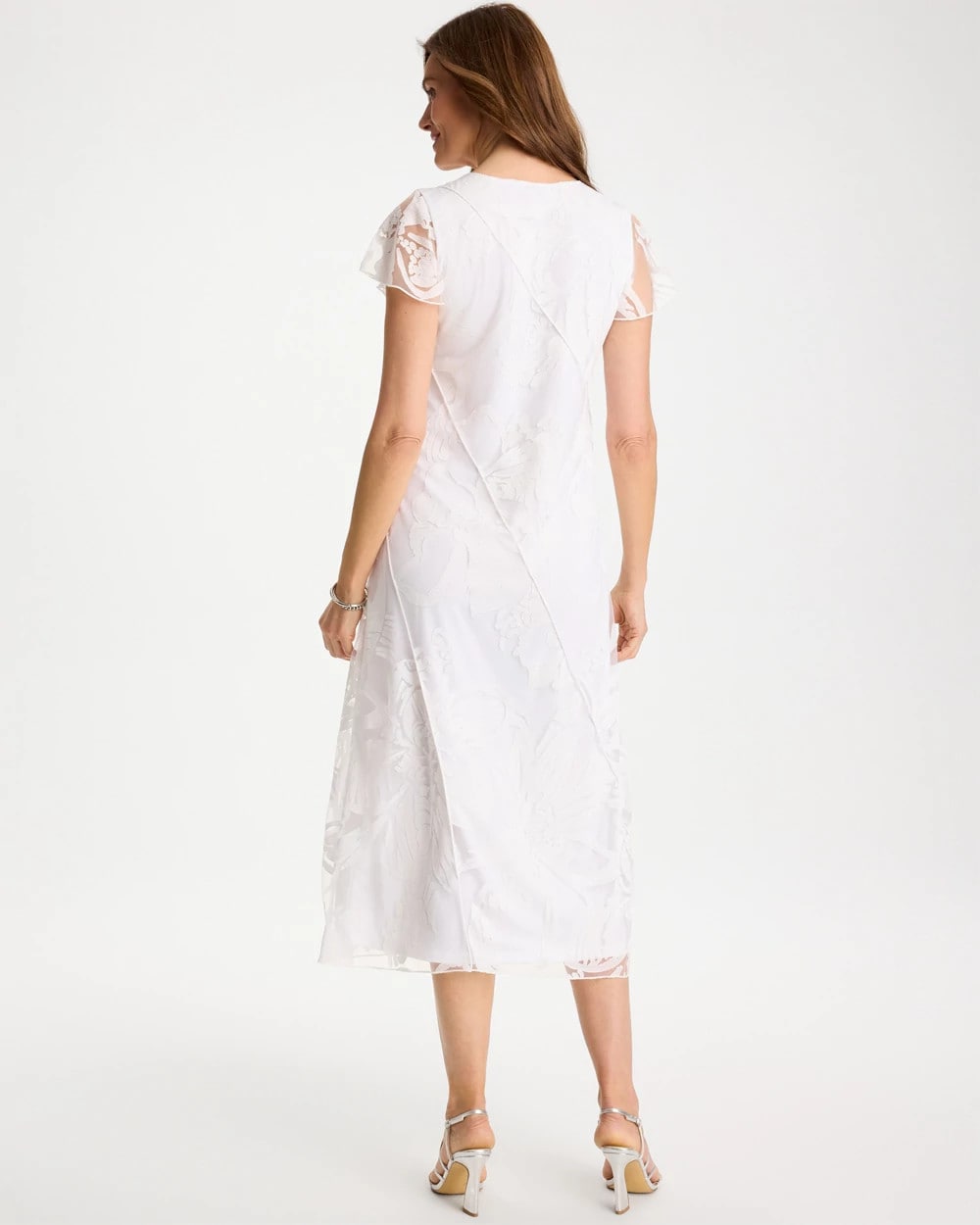 Chico's Knit Burnout Floral Dress