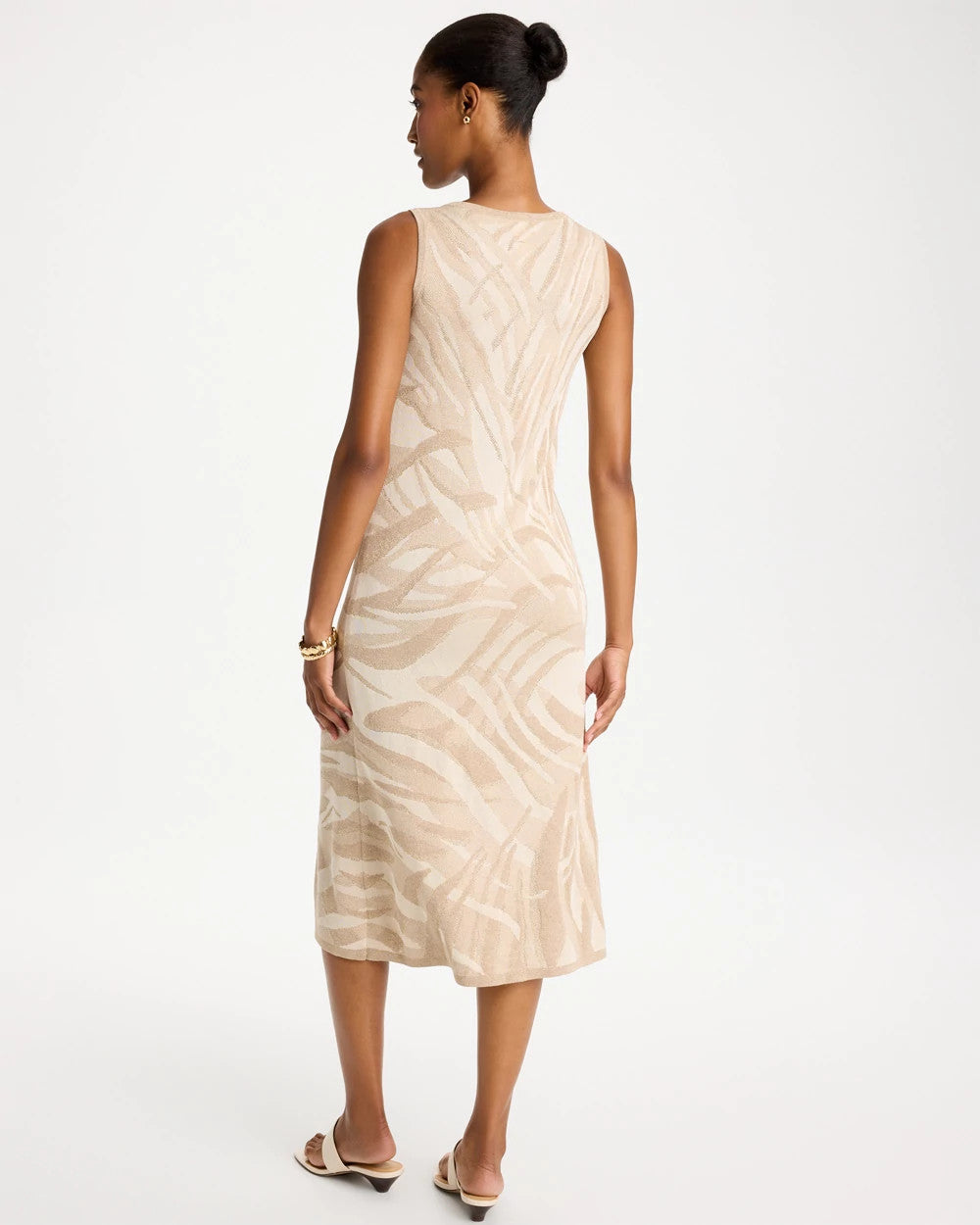 Chico's Knit Printed Sweater Dress