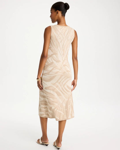 Chico's Knit Printed Sweater Dress