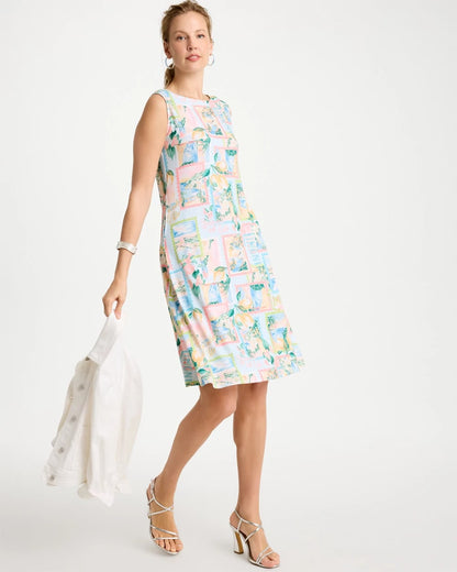 Chico's Jersey Knit Positano Shift Dress