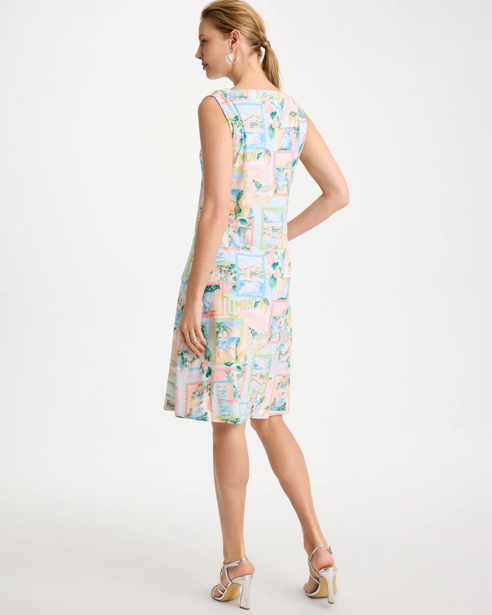 Chico's Jersey Knit Positano Shift Dress