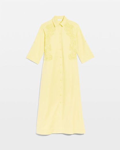 Chico's Embellished Linen-Cotton Shirtdress