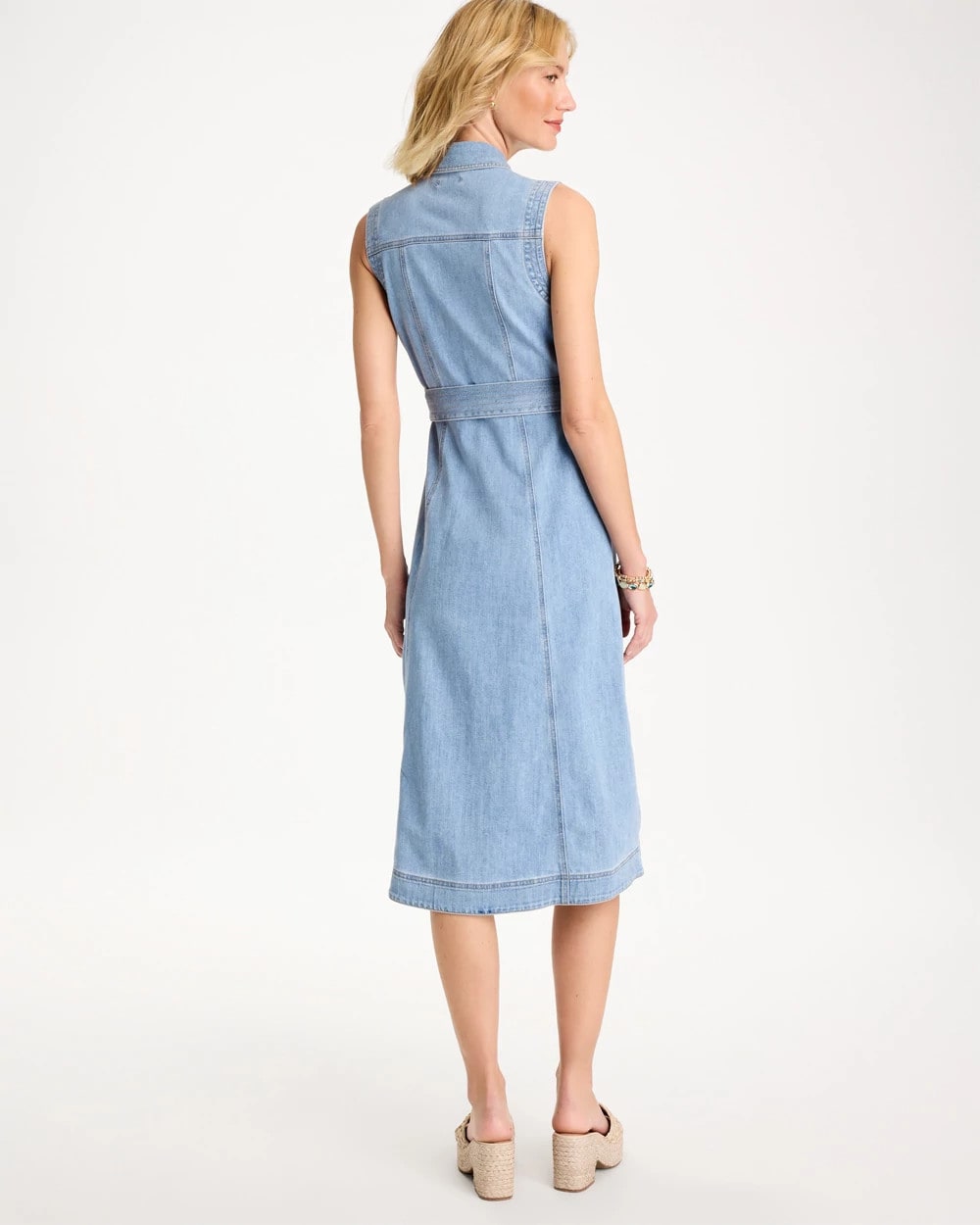 Chico's Sleeveless Denim Dress