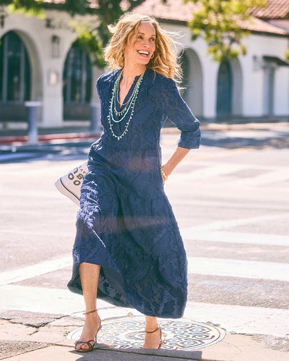Chico's Tiered Lace Dress