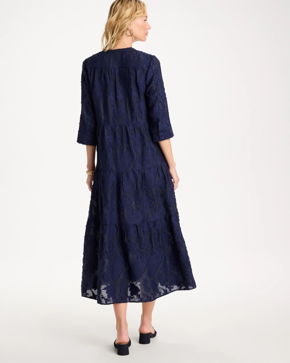 Chico's Tiered Lace Dress