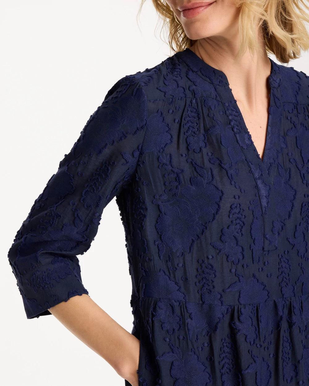 Chico's Tiered Lace Dress