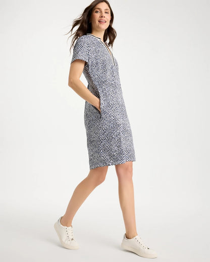 Chico's Zenergy® UPF Crochet Contrast Trim Dress
