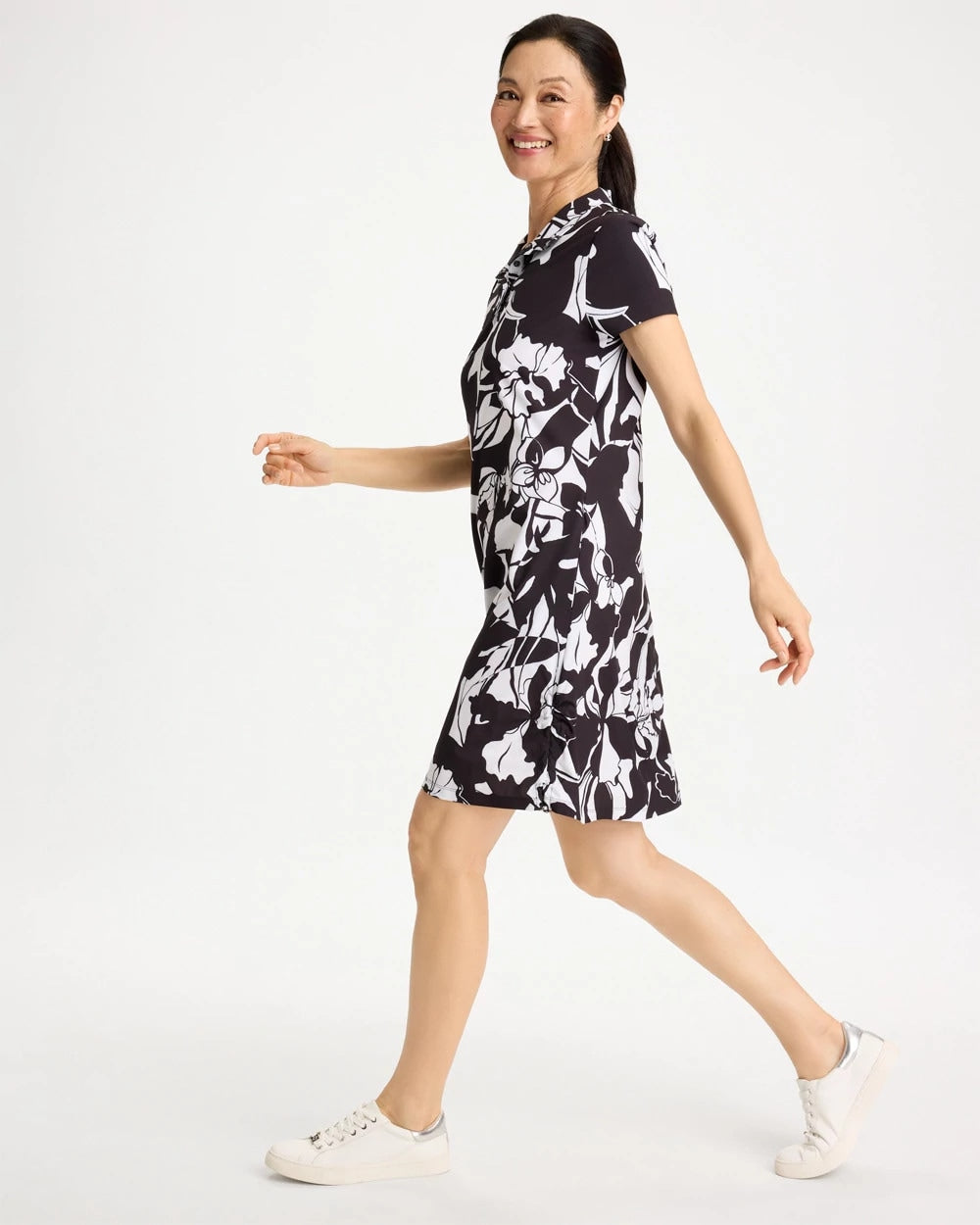 Chico's Zenergy® UPF Floral Nights Bungee Dress
