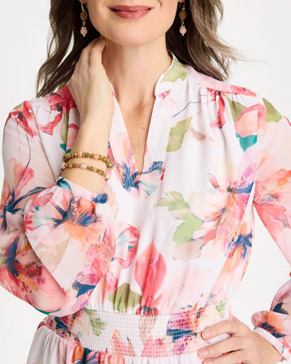 Chico's Georgette Trapunto Pullover Dress