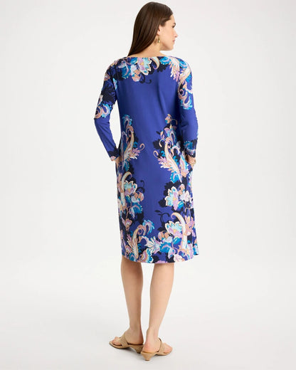 Chico's Jersey Knit Baroque Shift Dress