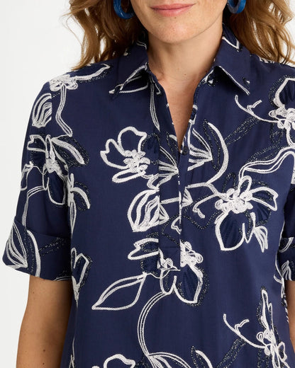 Chico's Embroidered Floral Dress