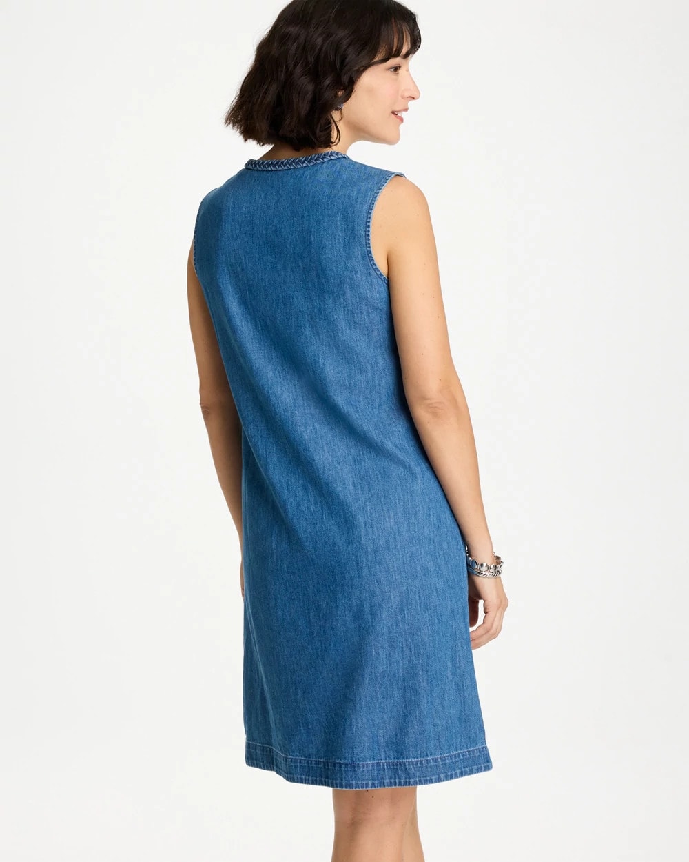Chico's Denim Braided Dress