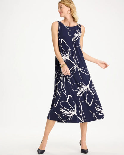 Chico's Travelers™ Knit Botanical Jeweled Dress