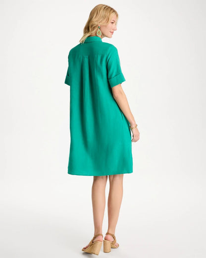 Chico's Linen Popover Dress