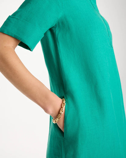 Chico's Linen Popover Dress