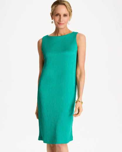 Chico's Travelers™ Crinkled Satin Tank Dress