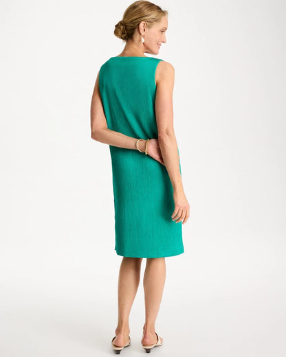 Chico's Travelers™ Crinkled Satin Tank Dress