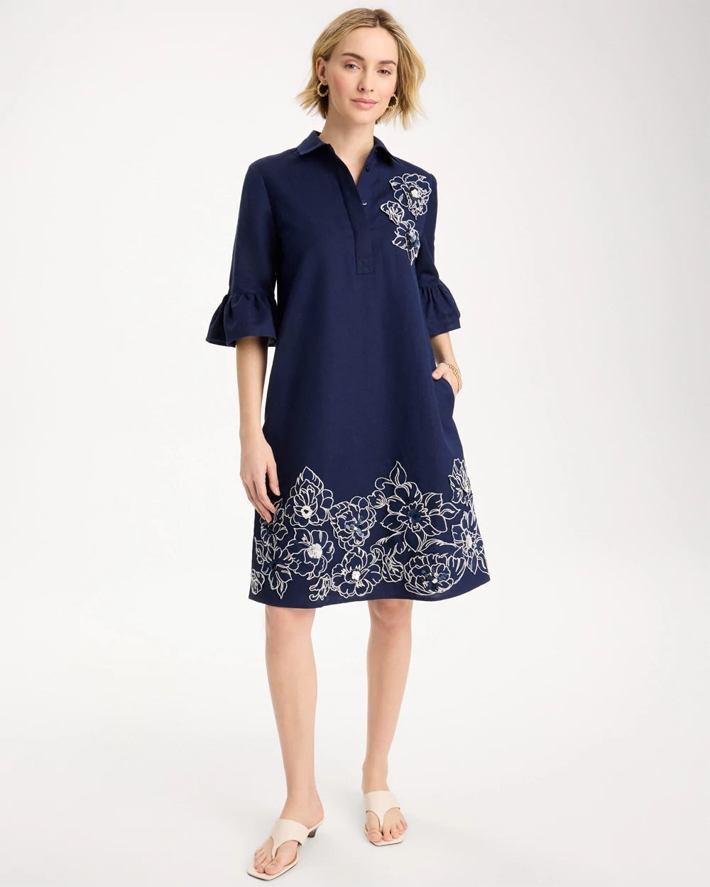 Chico's 3D Applique Dress