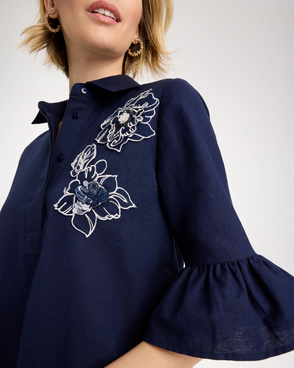 Chico's 3D Applique Dress