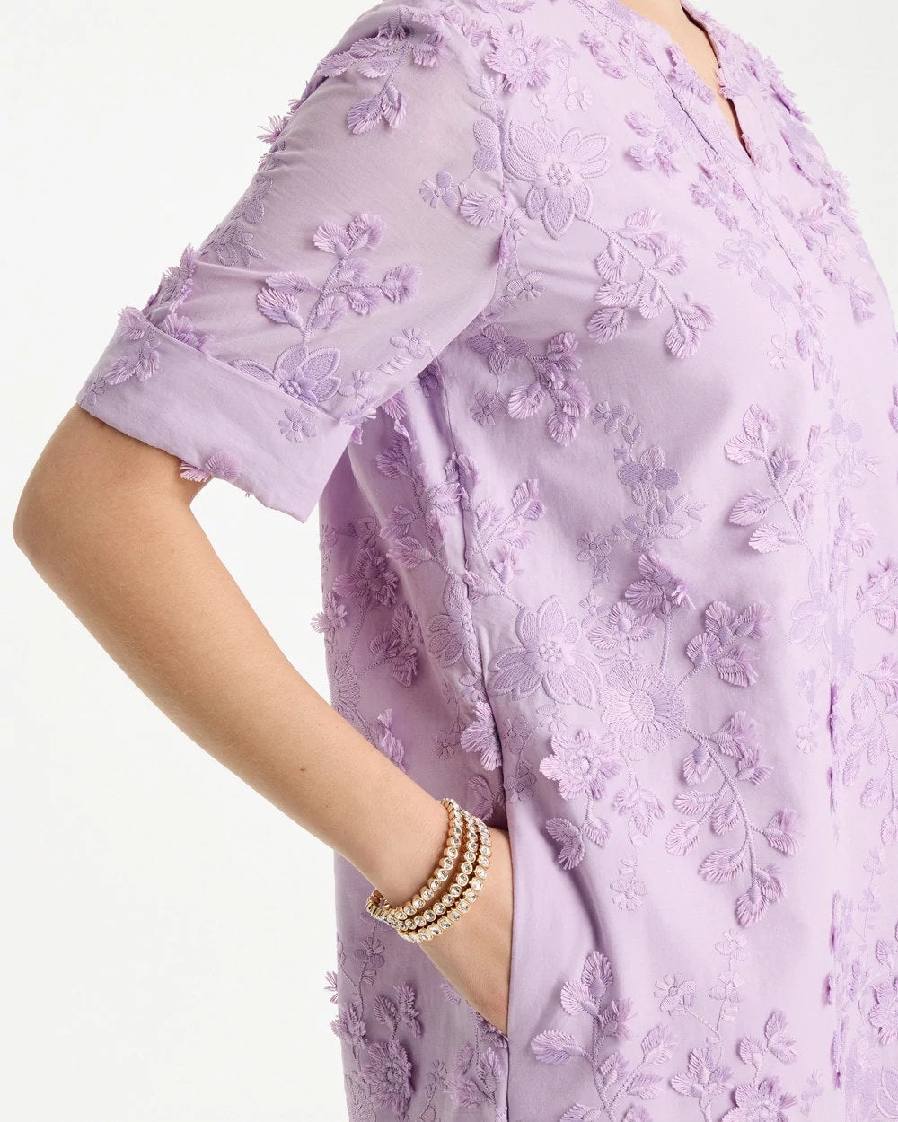 Chico's 3D Floral Dress