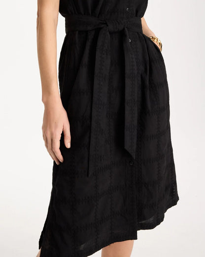 Chico's Embroidered Cotton Shirtdress