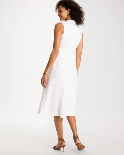 Chico's Denim Sleeveless Shirtdress