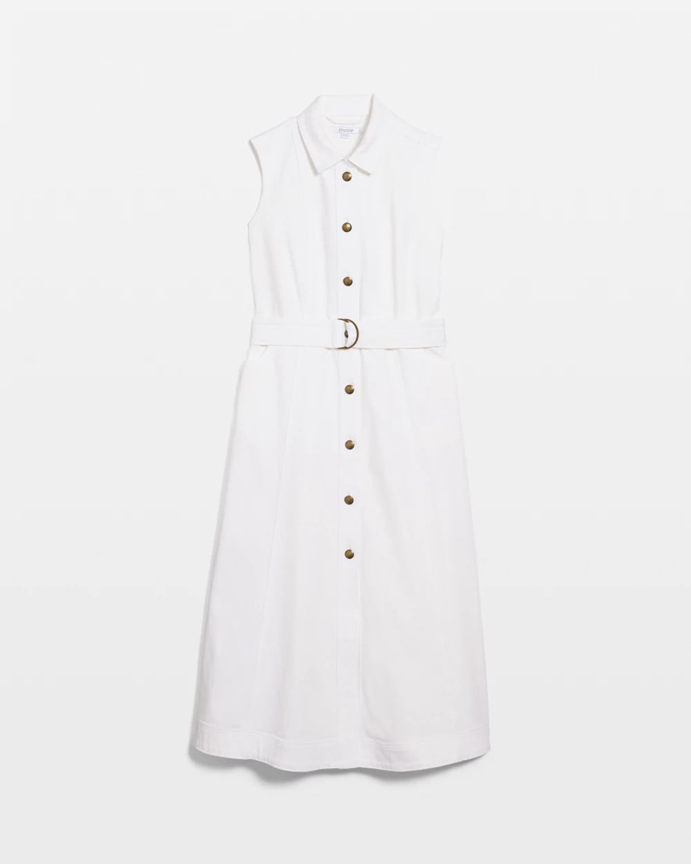 Chico's Denim Sleeveless Shirtdress