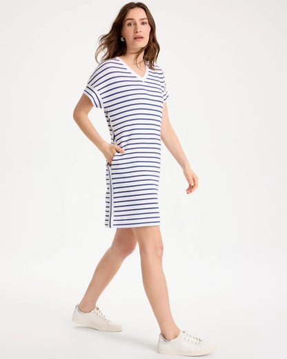 Chico's Zenergy® Soft Striped Contrast Dress