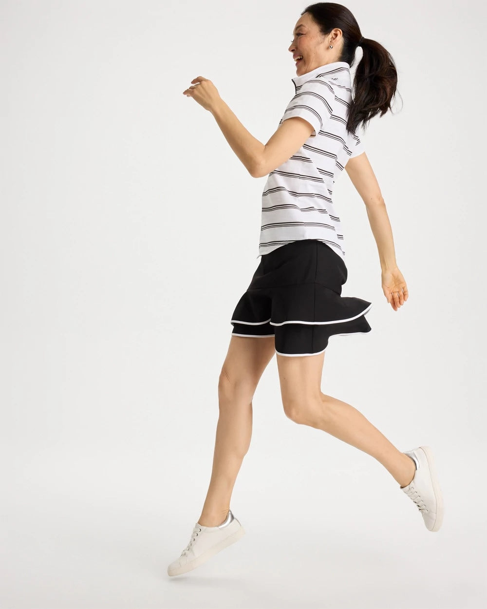 Chico's Zenergy® UPF Contrast Tulip Hem Skort