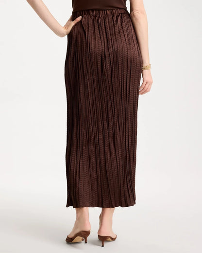 Chico's Satin Crinkle Maxi Skirt