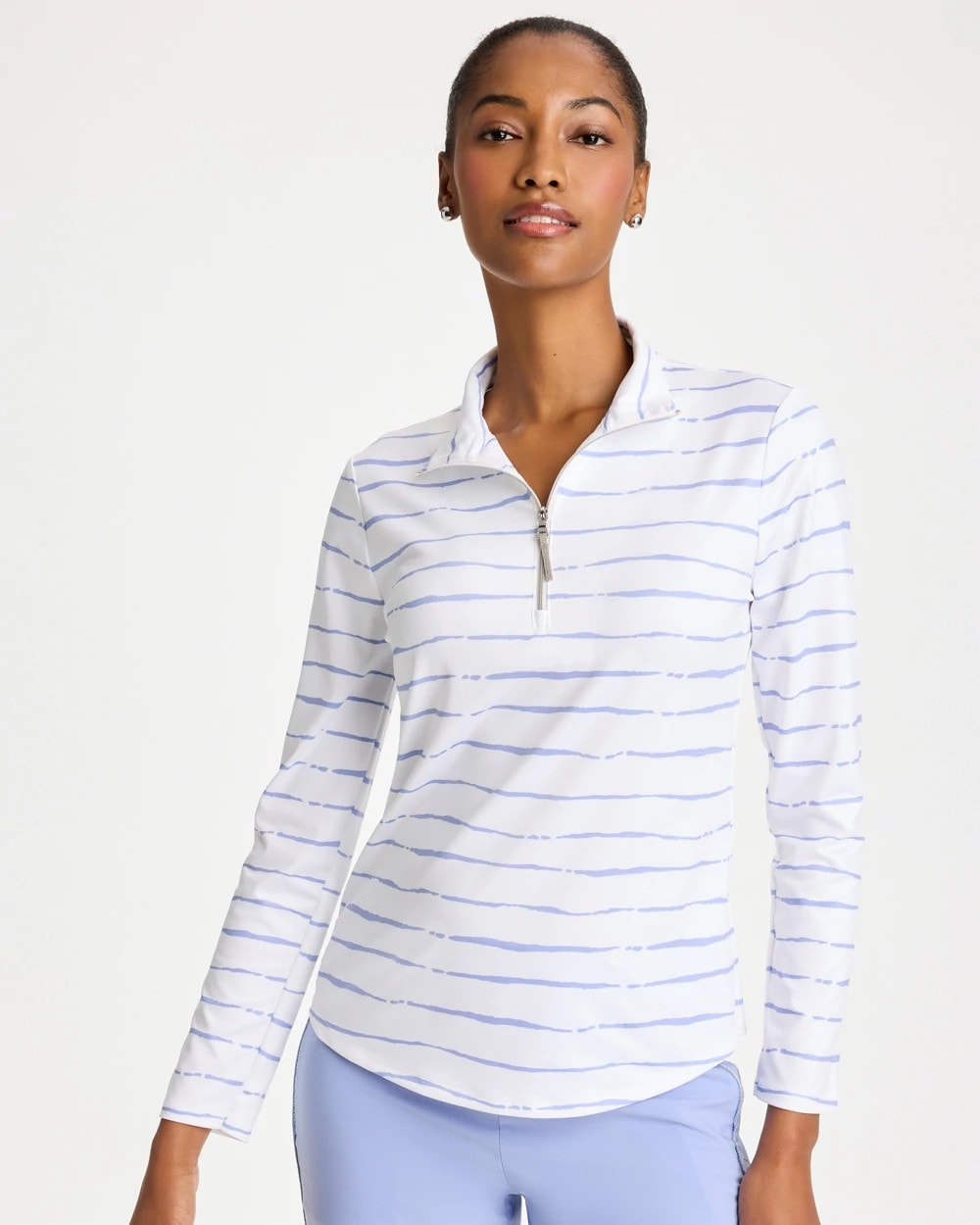 Chico's Zenergy® UPF Caviar Half Zip