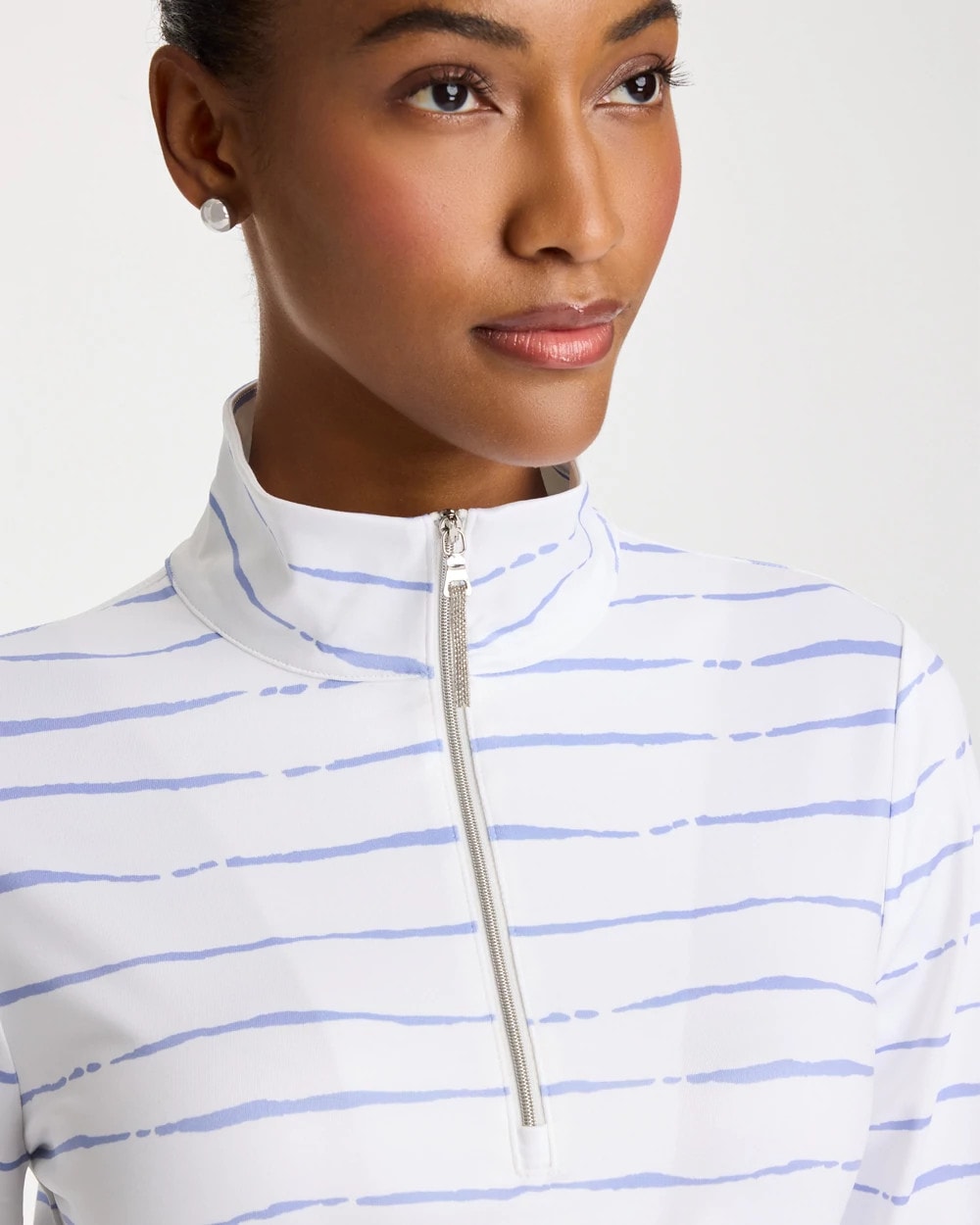 Chico's Zenergy® UPF Caviar Half Zip