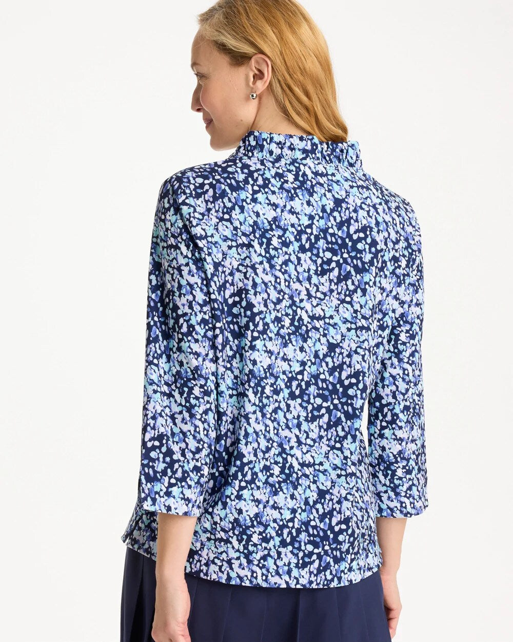 Chico's Zenergy® UPF Ruffle Neck Top