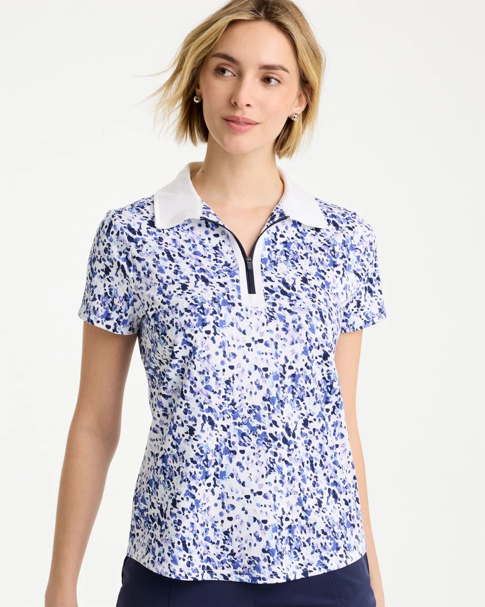 Chico's Zenergy® UPF Half-Zip Collared Pullover Top