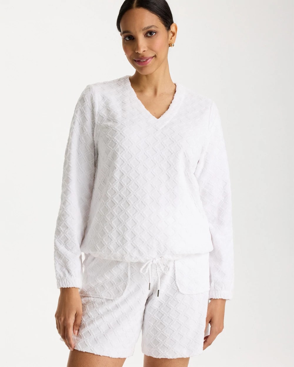 Chico's Zenergy® Terry Cloth Jacquard Top