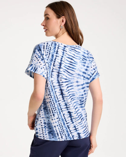 Chico's Zenergy® Tie-Dye Drop Shoulder Tee