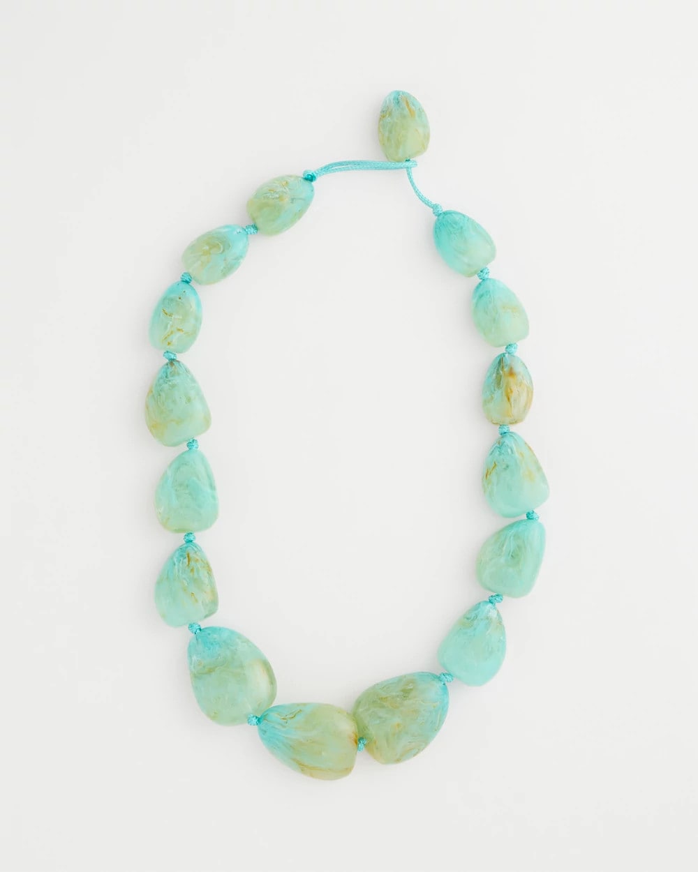 Chico's Ocean Resin Beaded Necklace