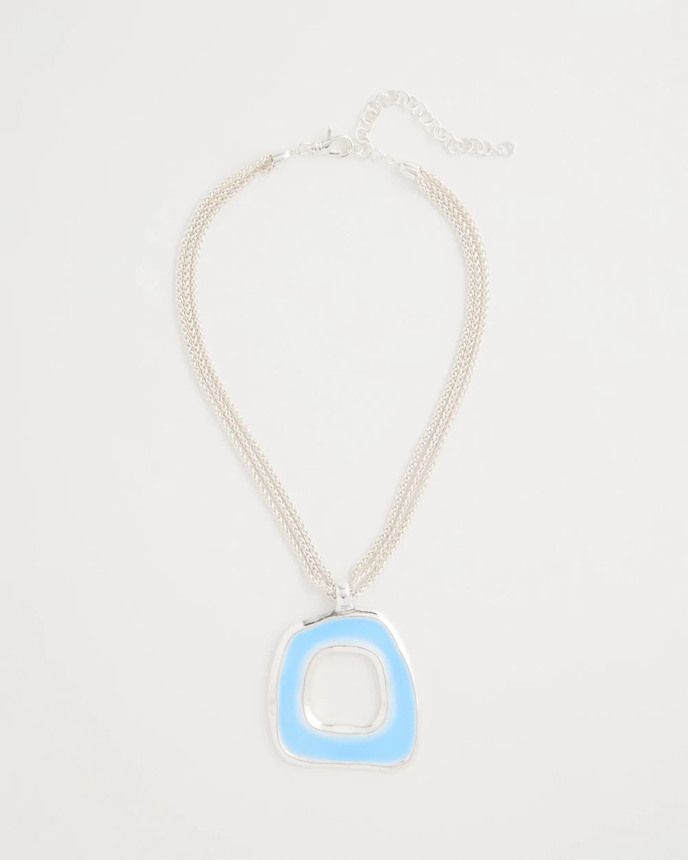 Chico's Sea Glass Inspired Pendant Necklace
