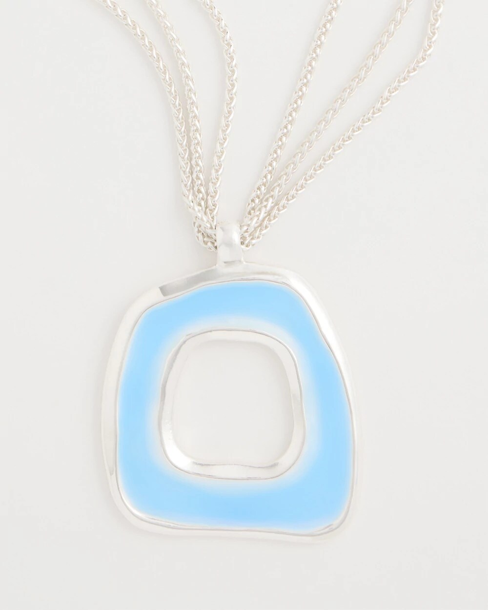 Chico's Sea Glass Inspired Pendant Necklace