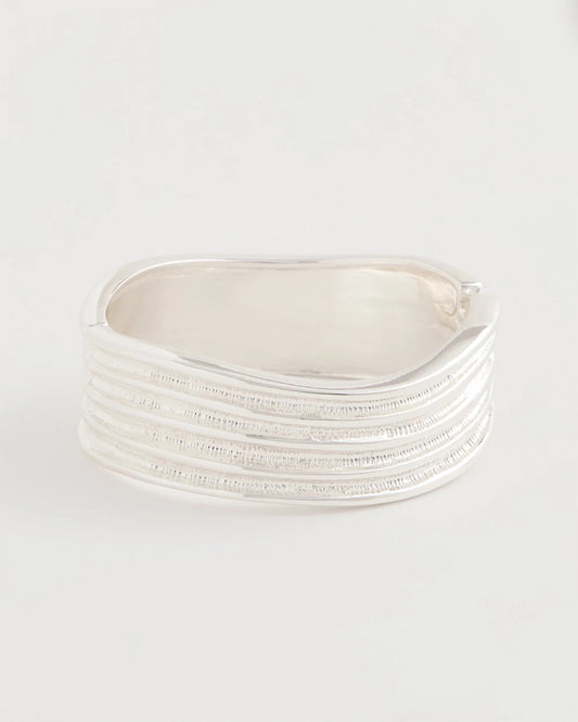 Chico's Silvertone Cuff Bracelet