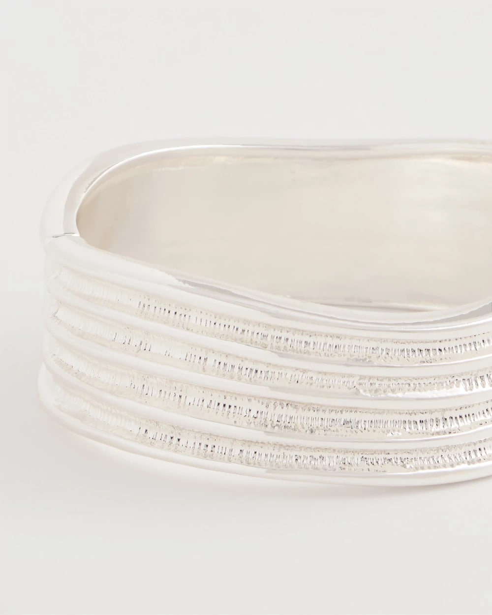 Chico's Silvertone Cuff Bracelet