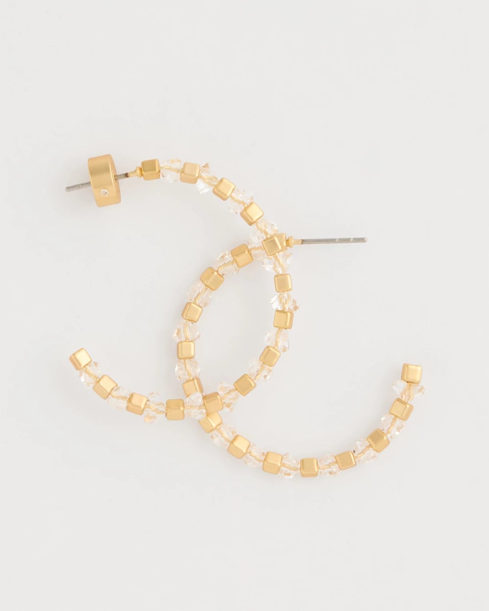 Chico's Sea Foam Hoop Earrings