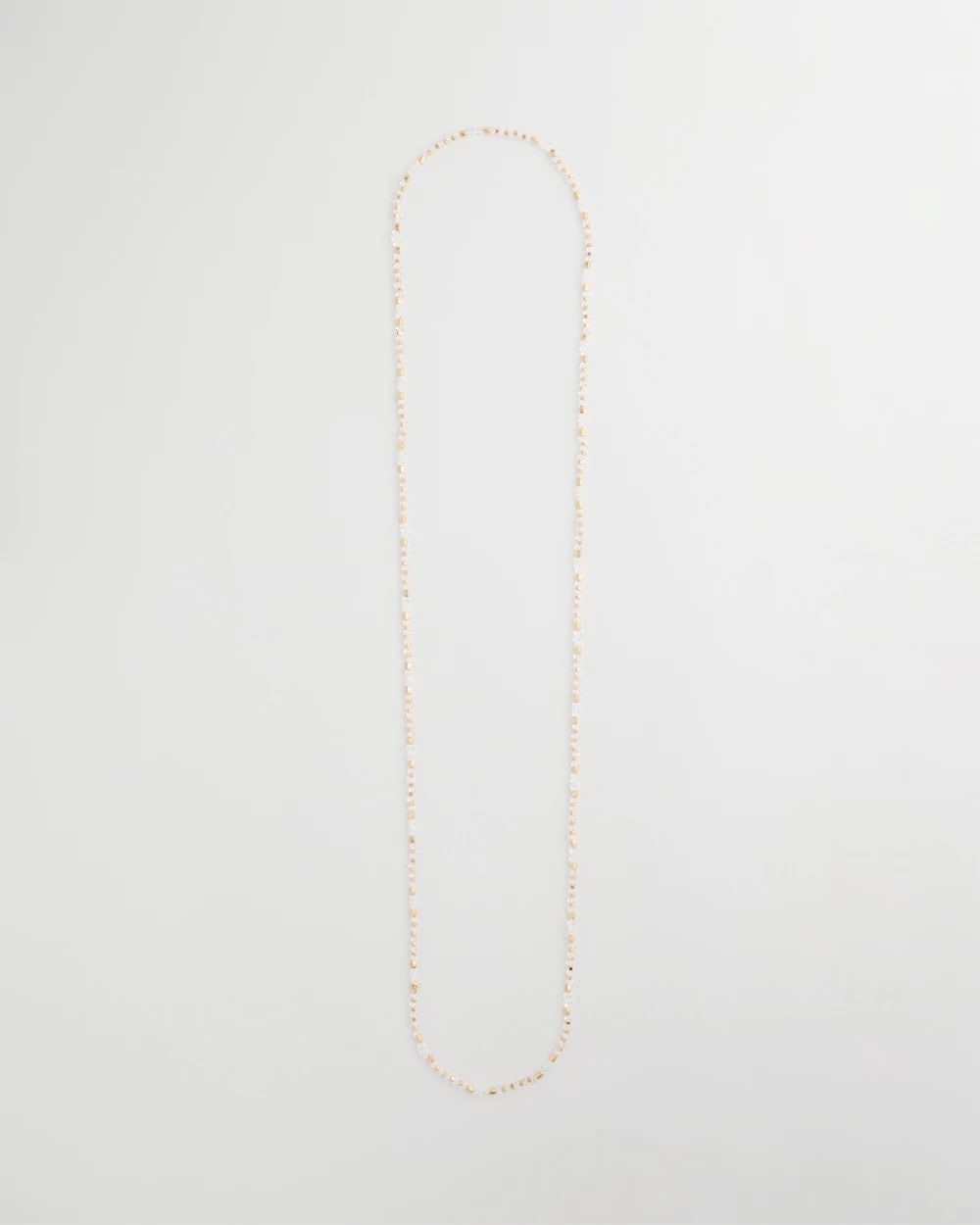 Chico's Sea Foam Long Single-Strand Necklace