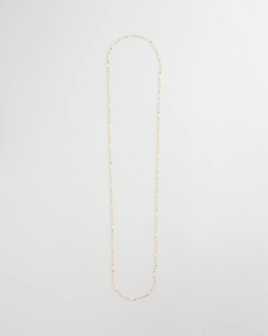 Chico's Sea Foam Long Single-Strand Necklace