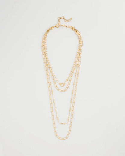 Chico's Sea Foam Multi-Strand Convertible Necklace